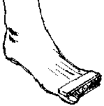Pēdas lences rasējums